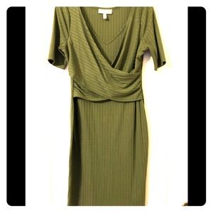 Olive green Maternity dress